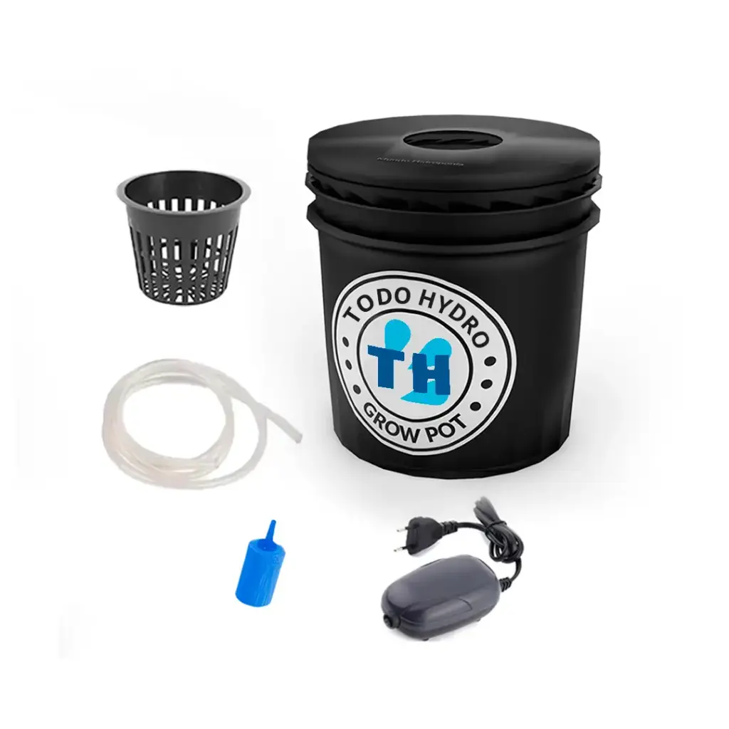 Grow Pot Económico - DWC Hydro Bucket Kit con Bomba de Aire y Accesorios
