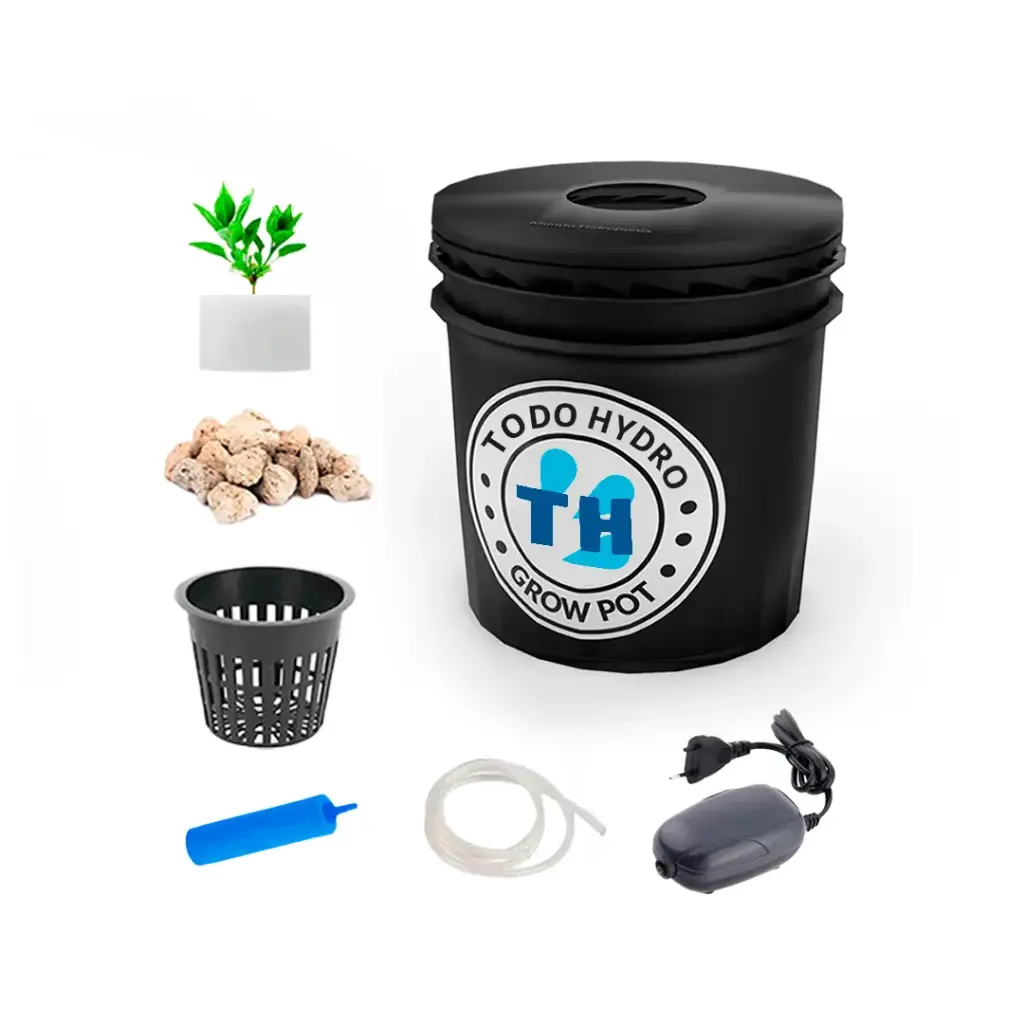 Grow Pot Original - DWC Hydro Bucket Kit con Bomba de Aire y Accesorios