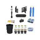 Grow Pot RDWC 10L Kit Sistema Hidropónico 4+1 con Bombas de Aire, Macetas Caladas y Depósito de Agua