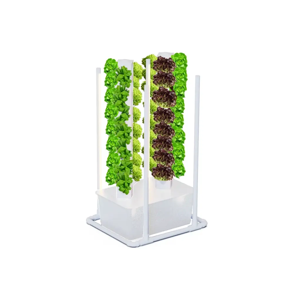 Kit Hidropónico N17 Sistema Torre para 70 Plantas, Jardín Completo con Nutrientes, Semillas y Accesorios
