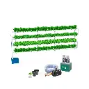 Kit Hidropónico N5P (Pared) Sistema NFT para 96 Plantas, Jardín Completo con Nutrientes, Semillas y Accesorios