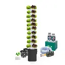 Kit Hidropónico N6P Sistema Torre para 50 Plantas, Jardín Completo con Nutrientes, Semillas y Accesorios